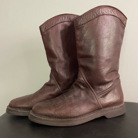 Men’s Galo Leather Boots, Brown 10 - Picture 1 of 6